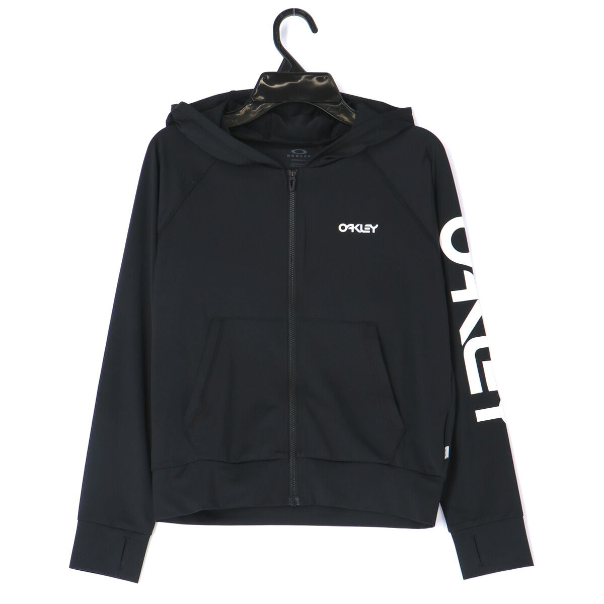 オークリー ラッシュガード ジュニア ブランド OAKLEY UVジャケット 速乾 吸水 吸汗 ドライ 日差し予防 UVカット ストレッチ フード付き フーディ 黒 パーカー FOA408829 ブラック 男 女の子 キッズ スポーツウェア