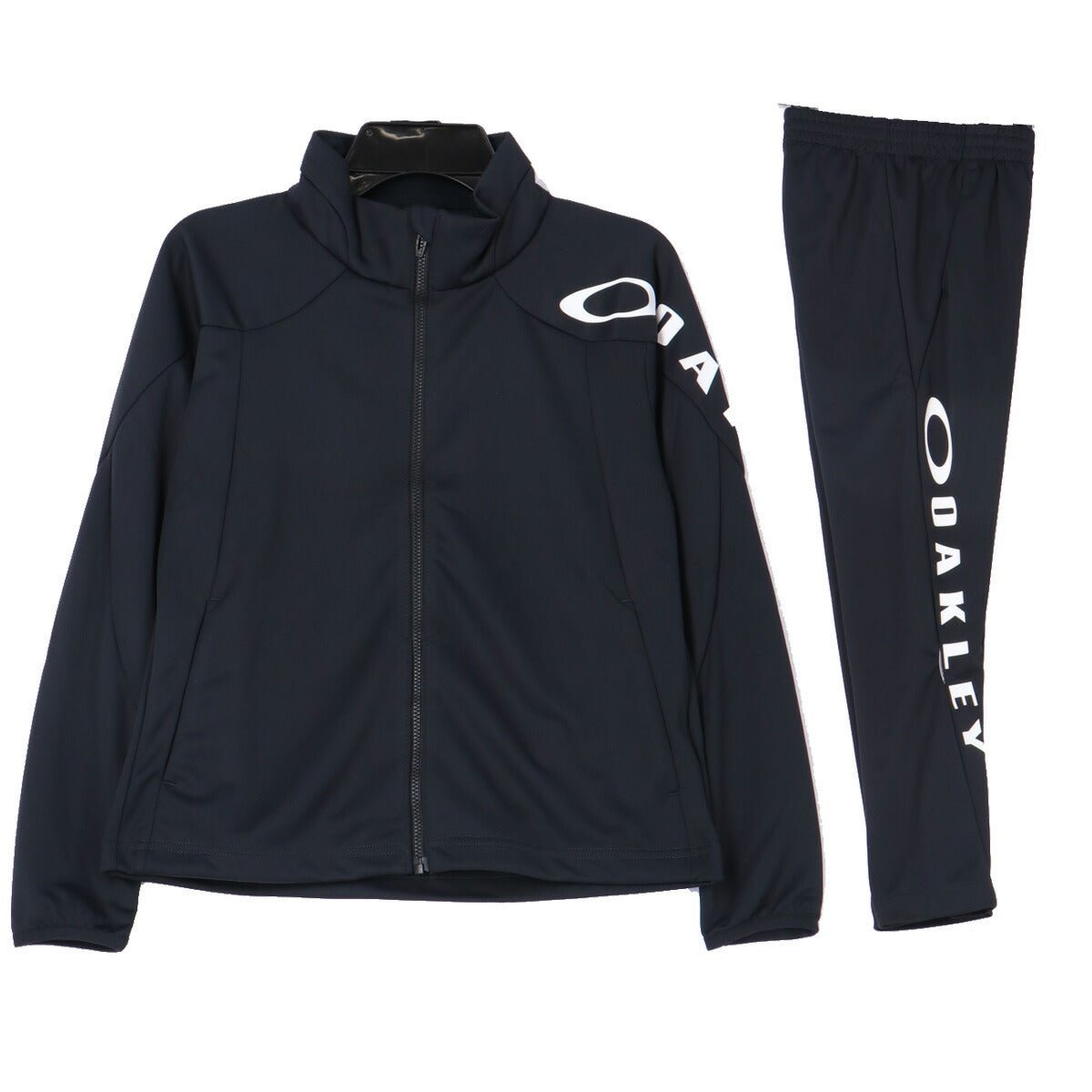 オークリー ジャージ上下 ジャージ 上下 セットアップ ジュニア ブランド OAKLEY 速乾 吸水 吸汗 ドライ UVカット フルジップ リフレクター 黒 トラックスーツ トラックジャージ FOA408966 上下セット 男 女の子 キッズ スポーツウェア トレーニングウェア スポーツ おしゃれ - 【公式】限定ジャージのタケスポ（Limited jersey takespo）