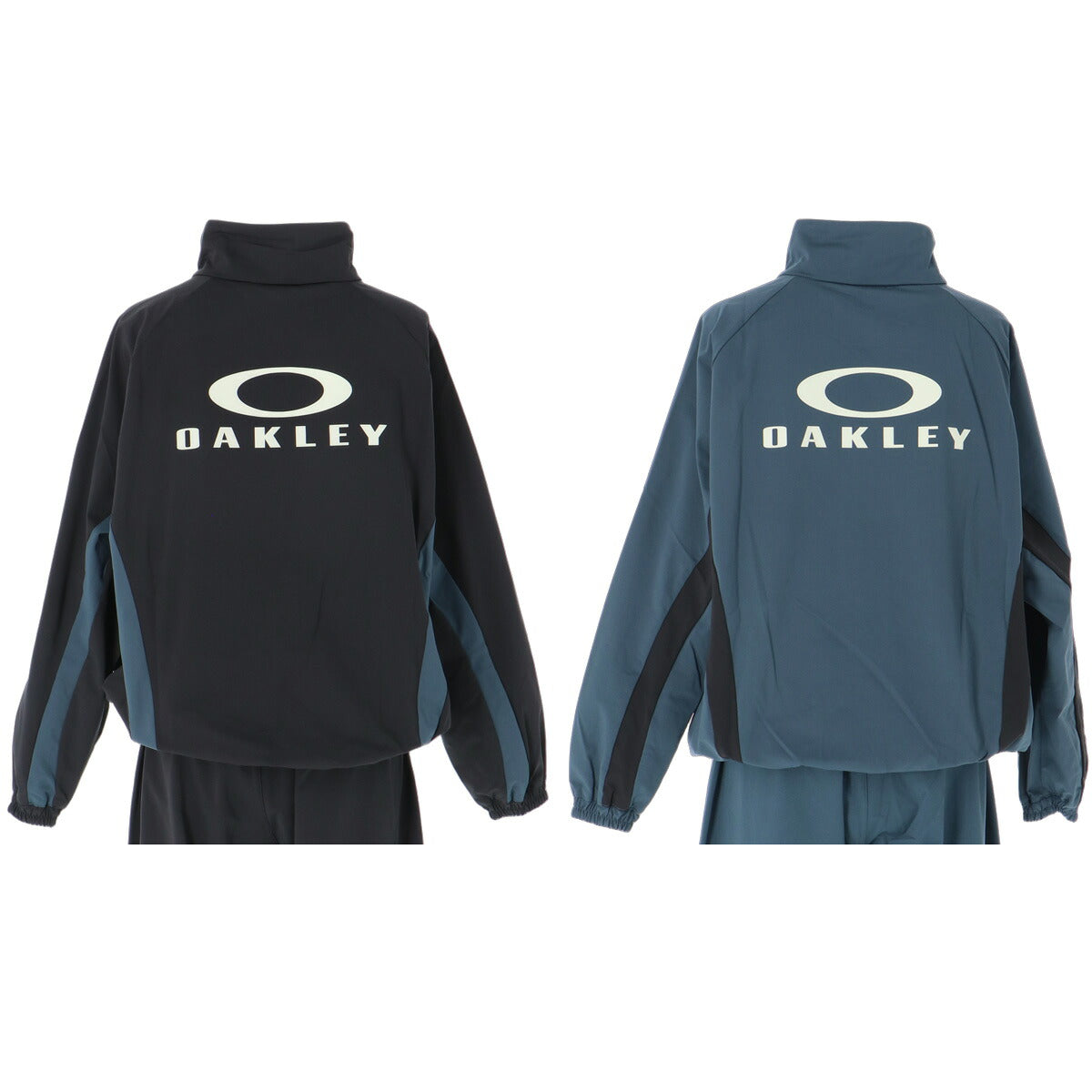 オークリー ジャージ上下 ジャージ 上下 セットアップ ジュニア ブランド OAKLEY 吸汗 速乾 ドライ ストレッチ UVカット バックプリント 黒 蓄光 FOA409454 ブラック グレー 新作 上下セット 男 女の子 キッズ
