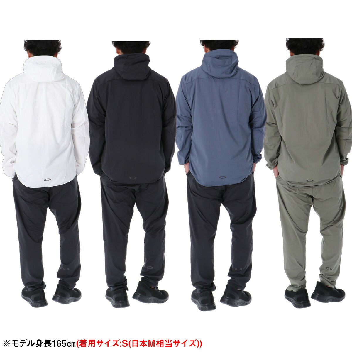 オークリー 薄手 ジャージ 上下 メンズ セットアップ 吸汗 速乾 吸水 ドライ 接触冷感 UVカット ストレッチ リフレクター 黒 Oテックコールド ブランド OAKLEY FOA409473 ホワイト グレー ブルー グリーン