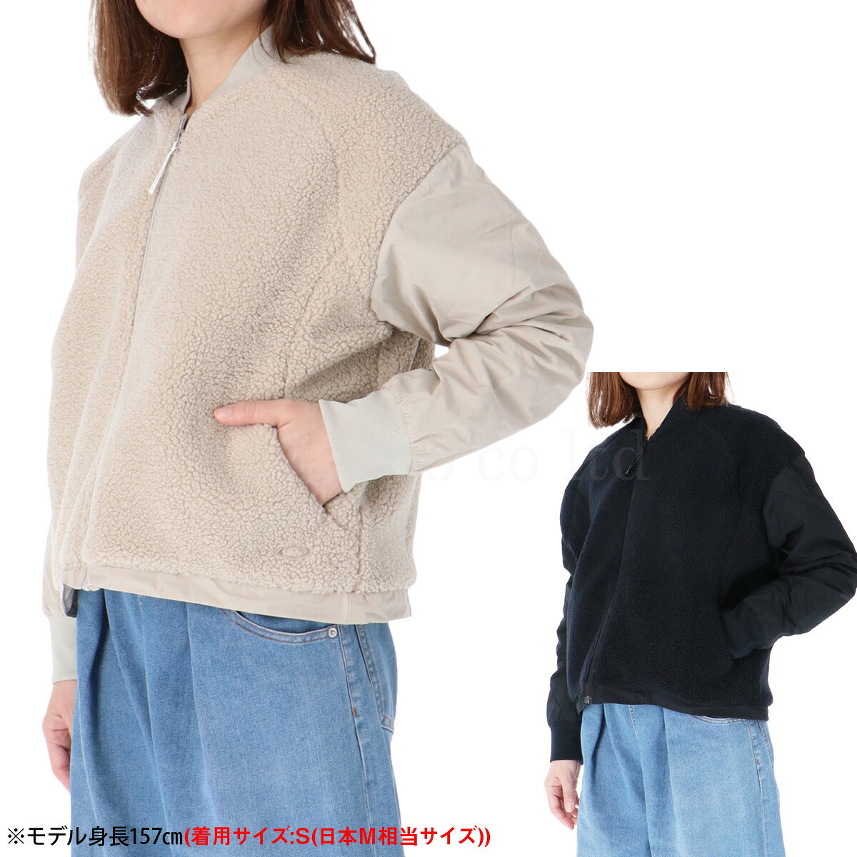 オークリー ジャケット レディース ベージュ ブラック FOA500888