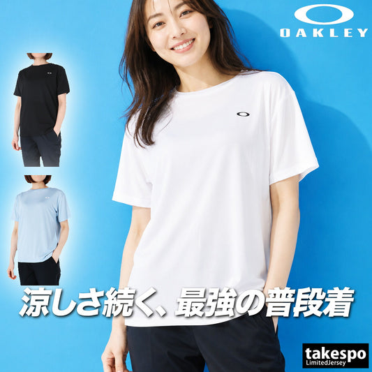 オークリー Tシャツ レディース ブラック ホワイト ブルー FOA500946