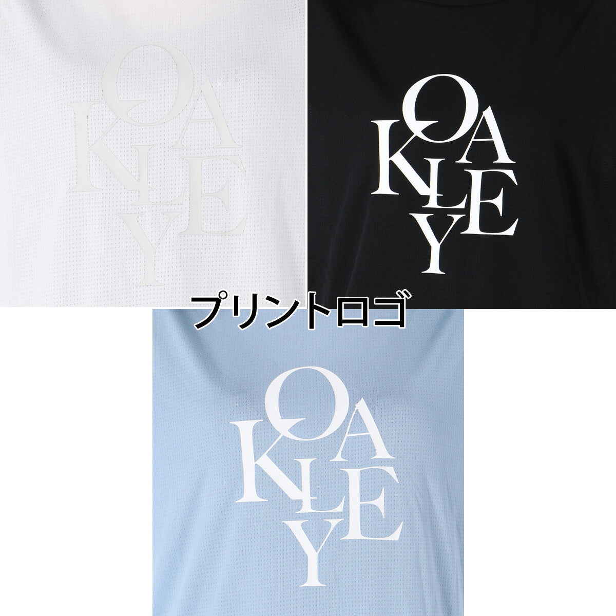 オークリー Tシャツ レディース RADIANT ブラック ホワイト ブルー FOA500947