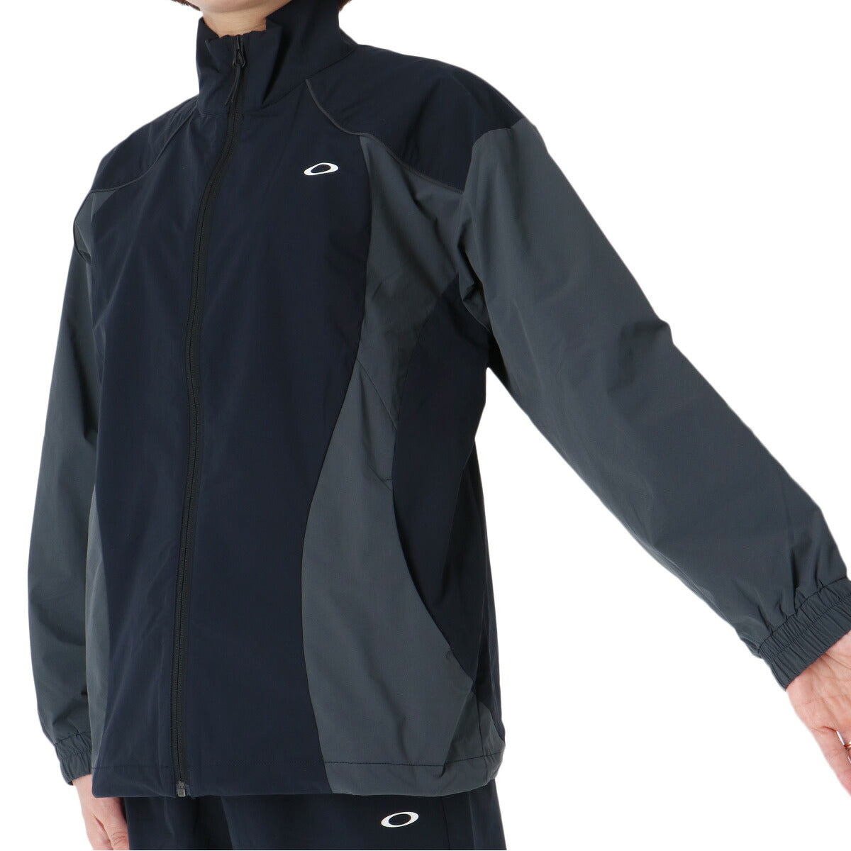 オークリー ウインドブレーカー 上下 セットアップ レディース ブランド OAKLEY ストレッチ 接触冷感 UVカット フルジップ 軽量 黒 FOA500967 ブラック ホワイト ブルー 新作 上下セット かわいい 大きいサイズ