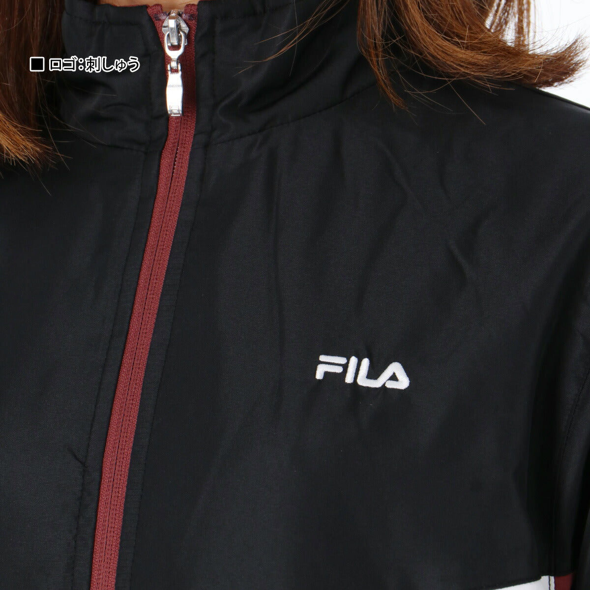 フィラ ウインドブレーカー 上下 レディース ブラック ネイビー FW25FP072