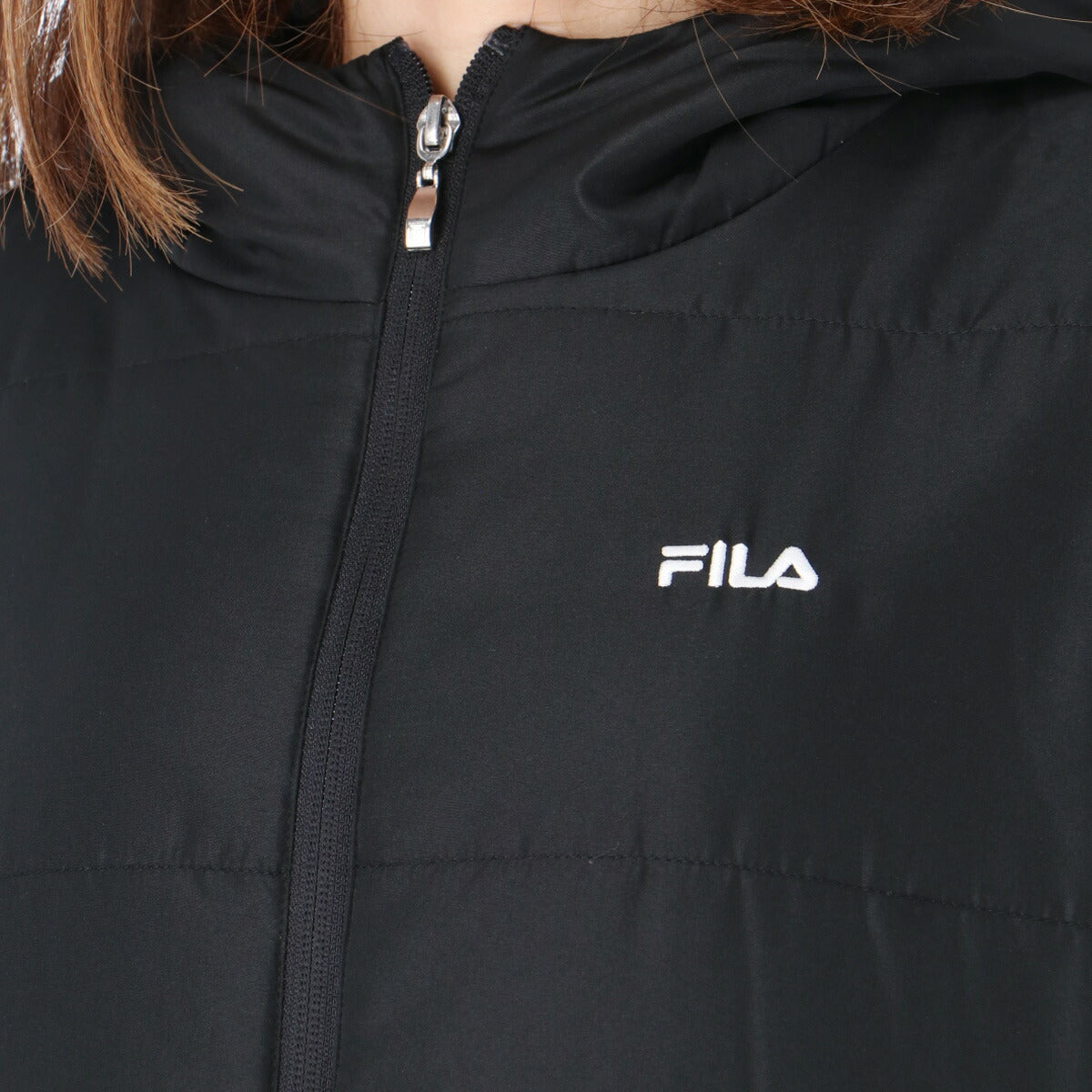 フィラ 中綿ジャケット レディース ブラック FW25FP074