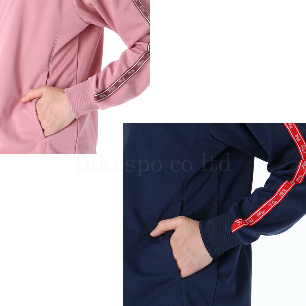 フィラ ジャージ 上下 レディース ブラック ネイビー ピンク FW25FP075