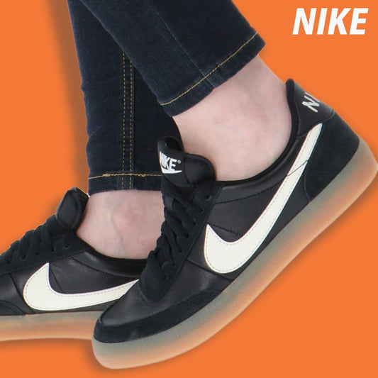 ナイキ キルショット 2 シューズ レディース ブランド スニーカー NIKE レザー 革 ローカット FZ5630001 あす楽 黒 ブラック SALE セール ウィメンズ かわいい 大きいサイズ 有 スポーツ おしゃれ - 【公式】限定ジャージのタケスポ（Limited jersey takespo）