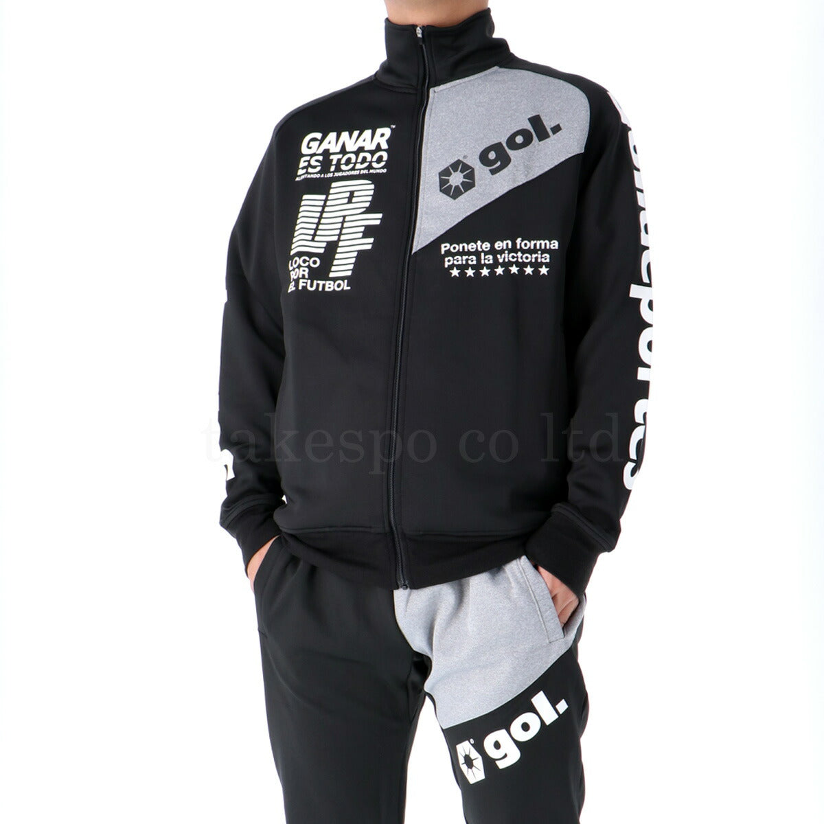 ゴル ジャージ 上下 メンズ オンフィールドジャージ ブラック グレー G153317