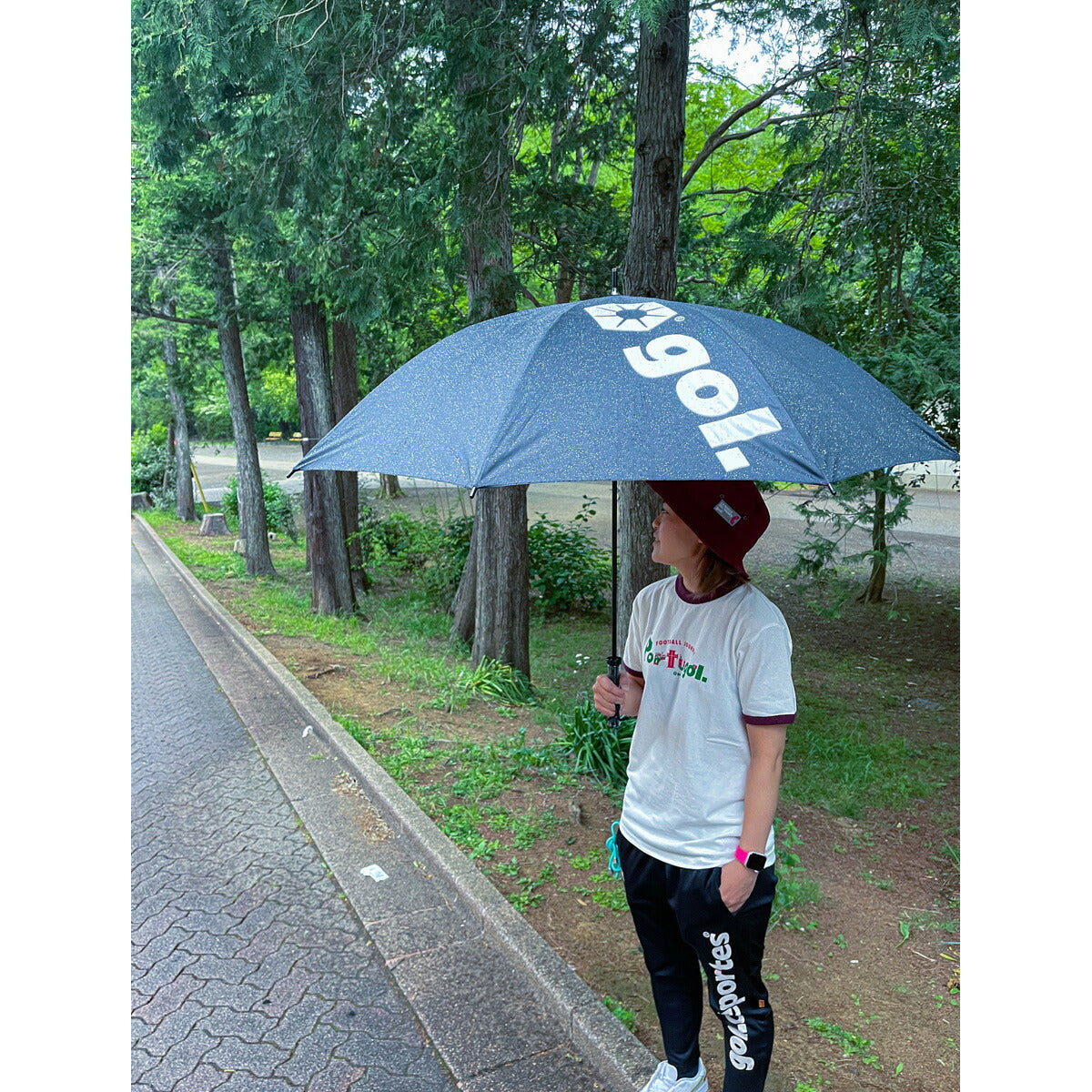 ゴル 傘 メンズ レディース 晴雨兼用 UV遮光傘 ブラック ネイビー G186632