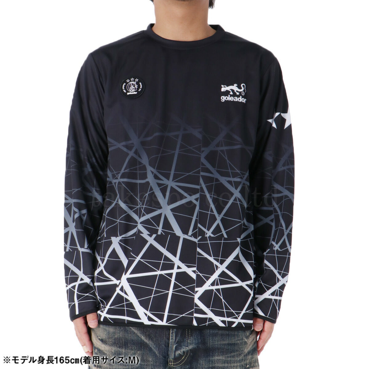 ゴレアドール Tシャツ メンズ Geometric ブルー ブラック G2602