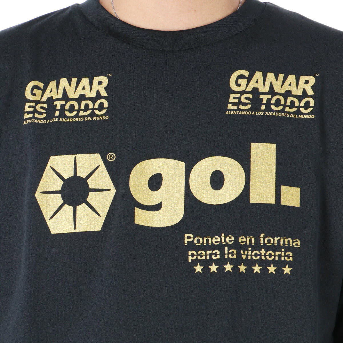 ゴル Tシャツ メンズ プリメーロ ブラック ホワイト G591021