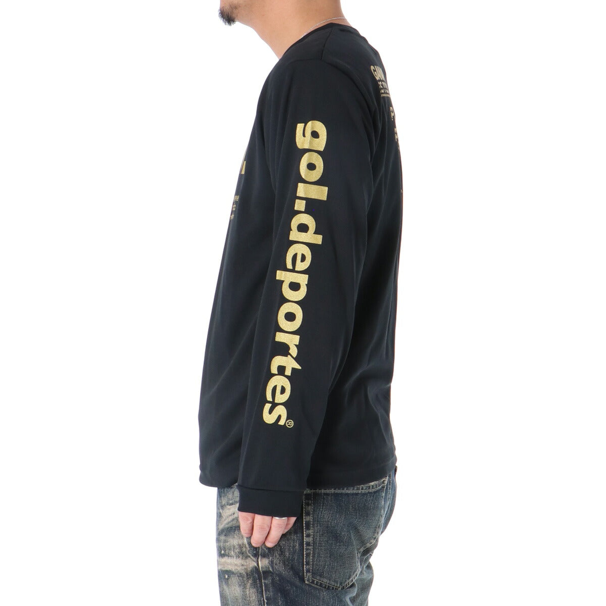 ゴル Tシャツ メンズ プリメーロ ブラック ホワイト G591021