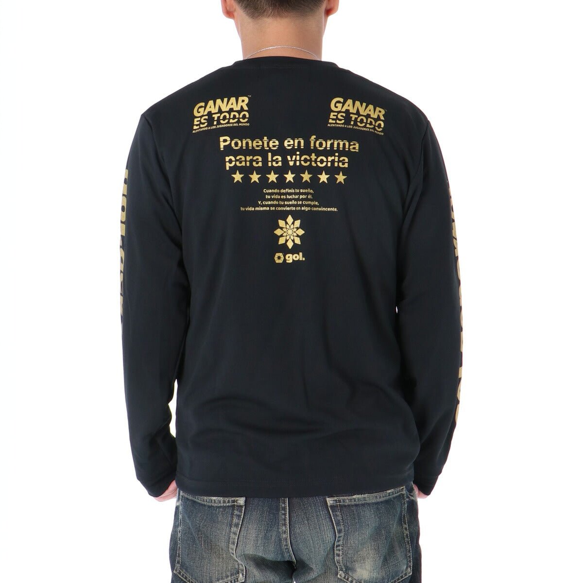 ゴル Tシャツ メンズ プリメーロ ブラック ホワイト G591021