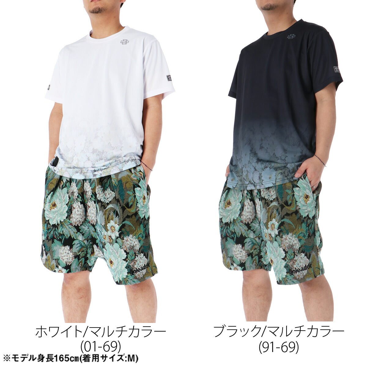 ゴレアドール Tシャツ ハーフパンツ 上下 メンズ ゴブラン ホワイト ブラック GD221
