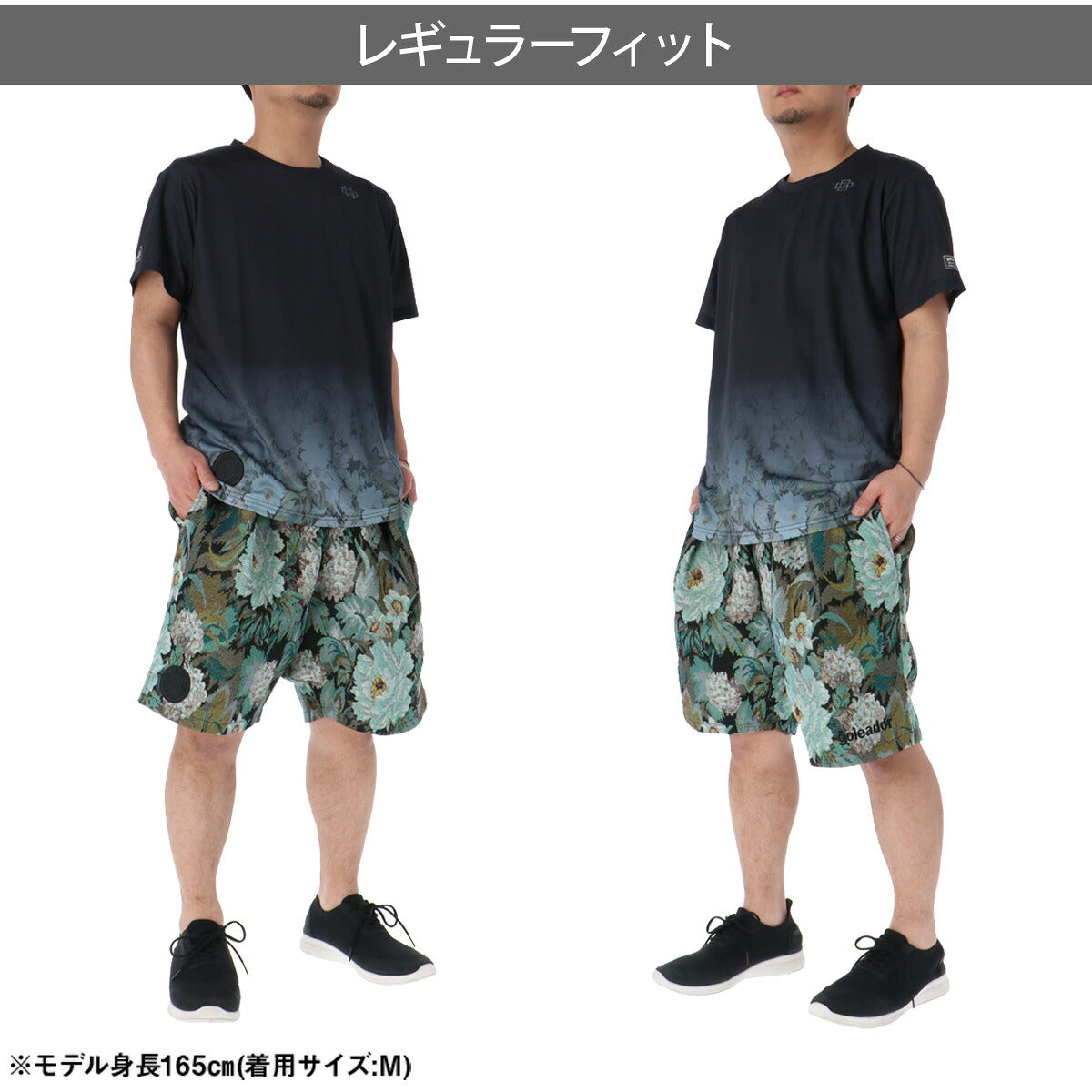 ゴレアドール Tシャツ ハーフパンツ 上下 メンズ ゴブラン ホワイト ブラック GD221