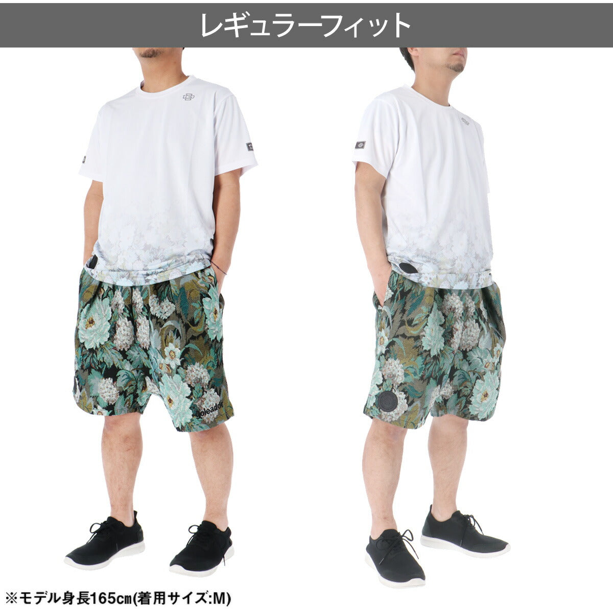 ゴレアドール Tシャツ ハーフパンツ 上下 メンズ ゴブラン ホワイト ブラック GD221