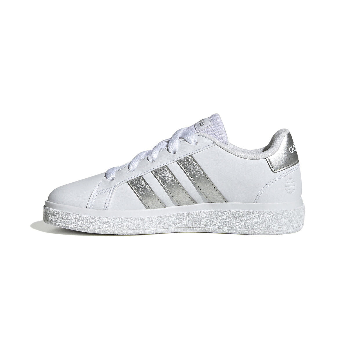 アディダス GRAND COURT 2.0 K グランドコート ライフスタイル テニス レースアップ シューズ ジュニア ブランド スニーカー adidas カジュアル 運動会 10003388 GW6506 白 ホワイト 男 女の子 キッズ