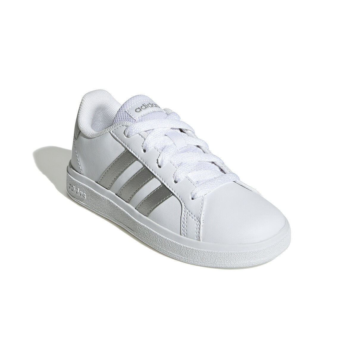 アディダス GRAND COURT 2.0 K グランドコート ライフスタイル テニス レースアップ シューズ ジュニア ブランド スニーカー adidas カジュアル 運動会 10003388 GW6506 白 ホワイト 男 女の子 キッズ