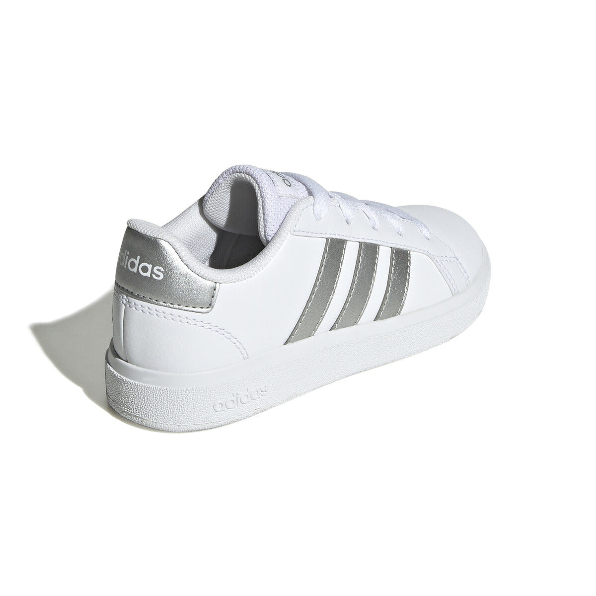 アディダス GRAND COURT 2.0 K グランドコート ライフスタイル テニス レースアップ シューズ ジュニア ブランド スニーカー adidas カジュアル 運動会 10003388 GW6506 白 ホワイト 男 女の子 キッズ