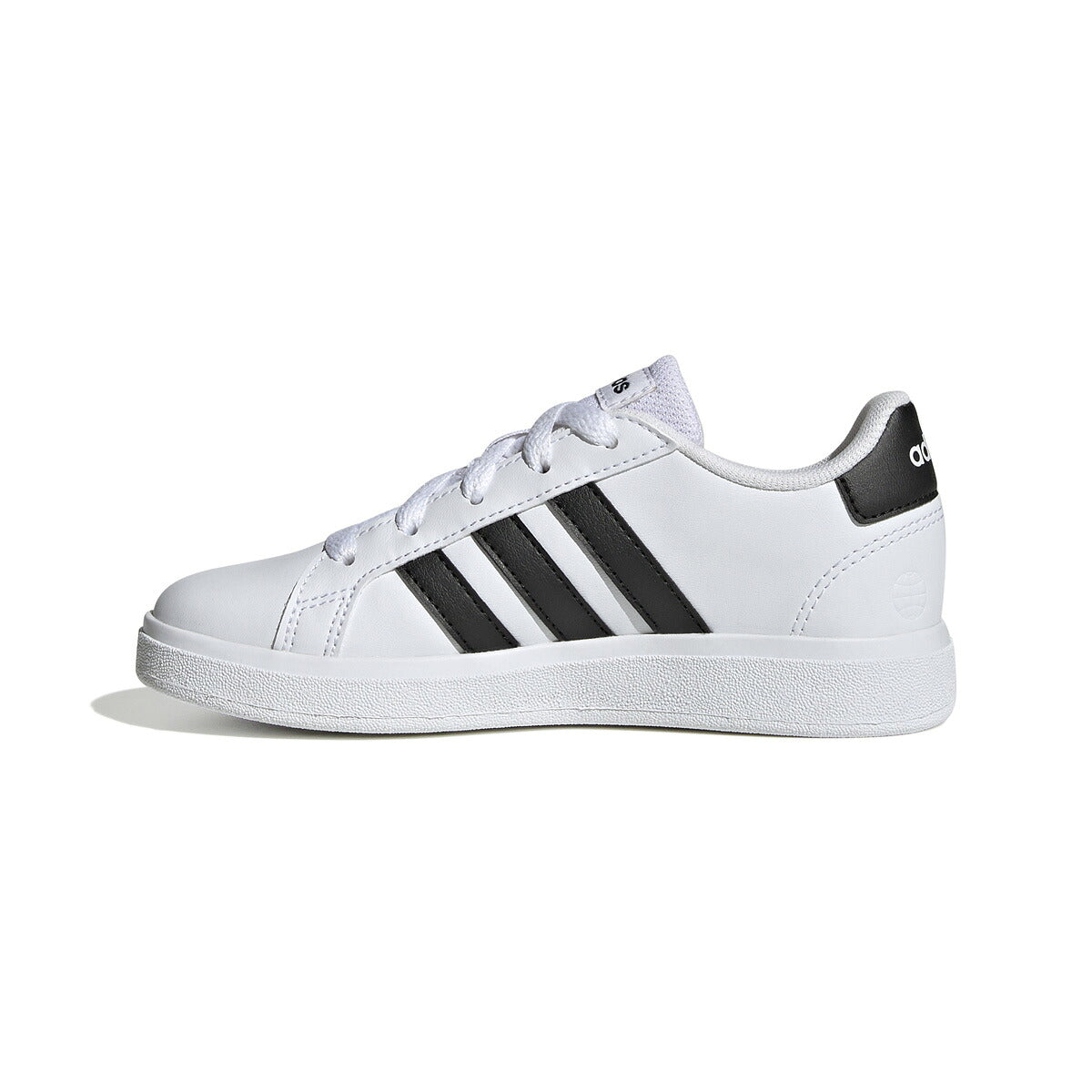 アディダス GRAND COURT 2.0 K グランドコート ライフスタイル テニス レースアップ シューズ ジュニア ブランド スニーカー adidas カジュアル 運動会 10003388 GW6511 白 ホワイト 男 女の子 キッズ