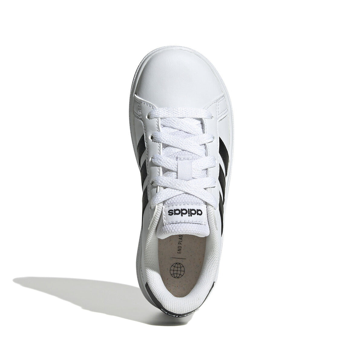 アディダス GRAND COURT 2.0 K グランドコート ライフスタイル テニス レースアップ シューズ ジュニア ブランド スニーカー adidas カジュアル 運動会 10003388 GW6511 白 ホワイト 男 女の子 キッズ