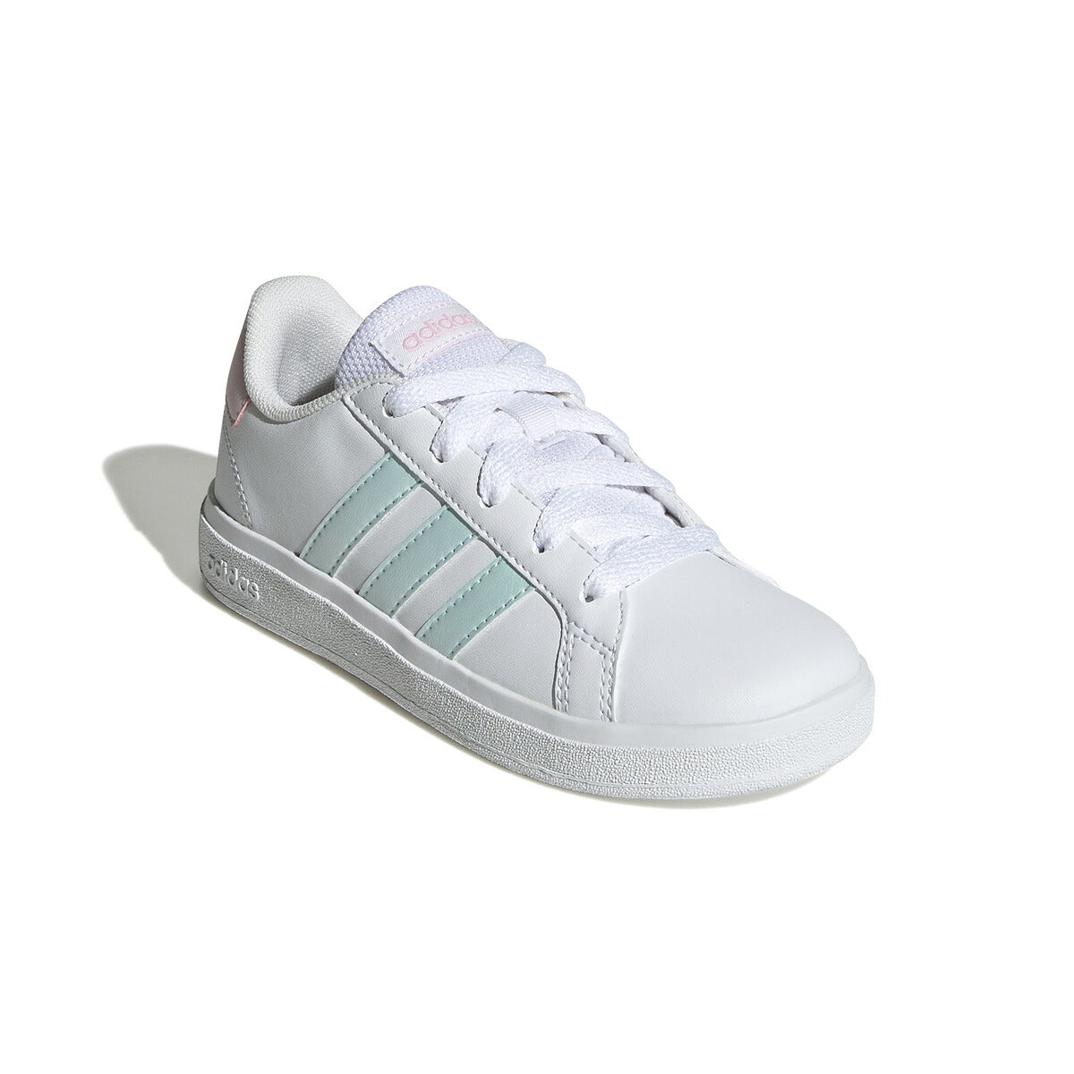 アディダス GRAND COURT 2.0 K グランドコート ライフスタイル テニス レースアップ シューズ ジュニア ブランド スニーカー adidas カジュアル 運動会 10003388 GX7156 白 ホワイト 男 女の子 キッズ