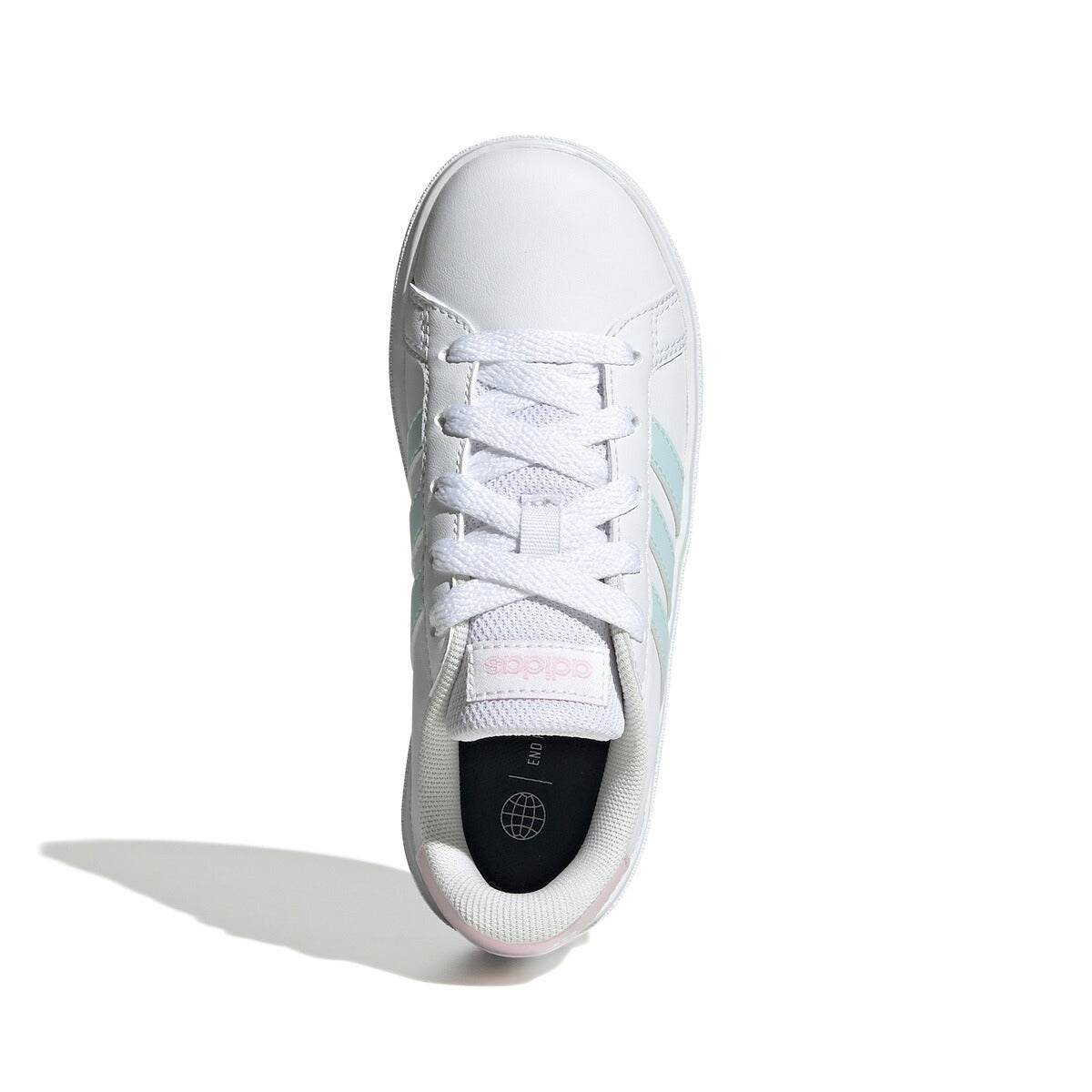 アディダス GRAND COURT 2.0 K グランドコート ライフスタイル テニス レースアップ シューズ ジュニア ブランド スニーカー adidas カジュアル 運動会 10003388 GX7156 白 ホワイト 男 女の子 キッズ