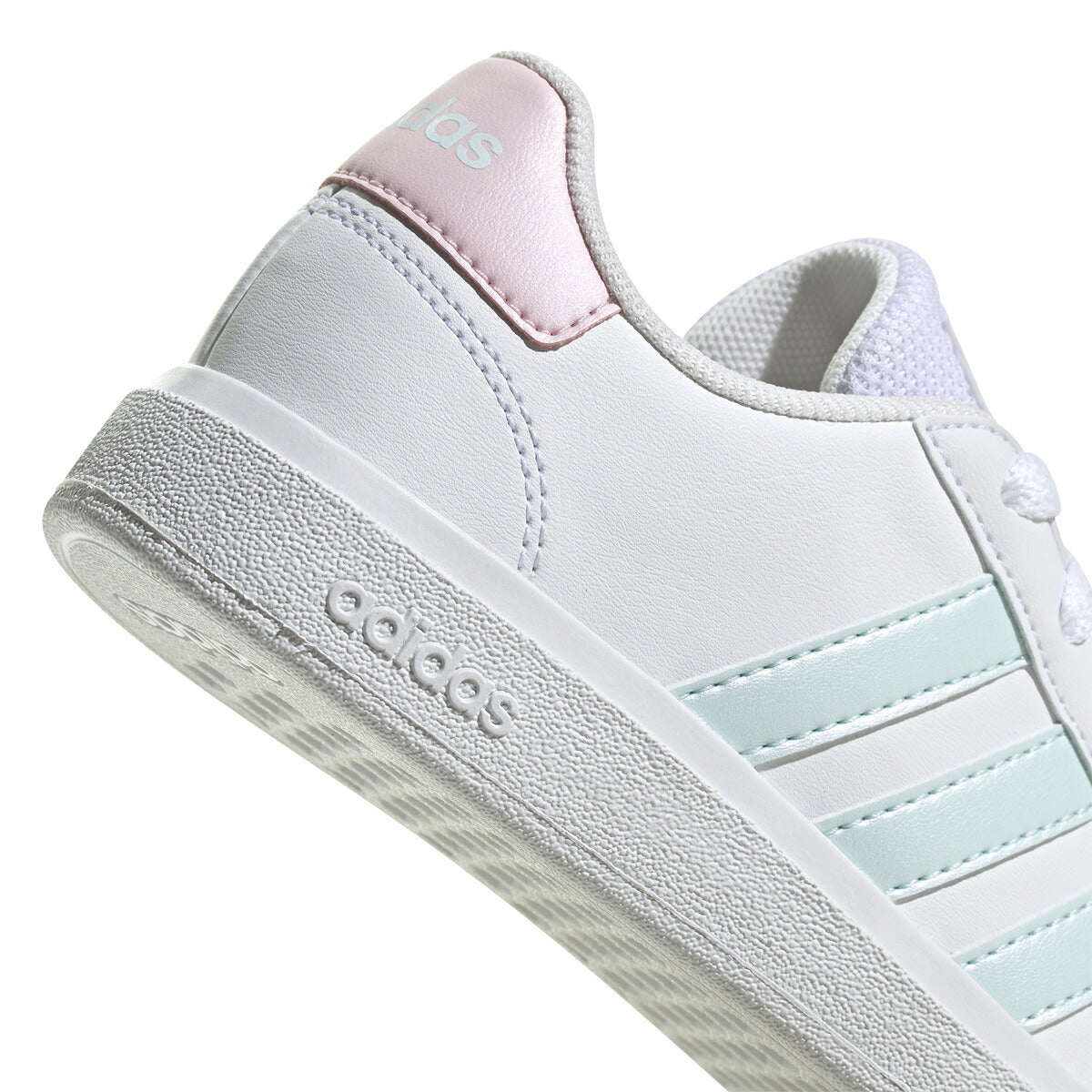 アディダス GRAND COURT 2.0 K グランドコート ライフスタイル テニス レースアップ シューズ ジュニア ブランド スニーカー adidas カジュアル 運動会 10003388 GX7156 白 ホワイト 男 女の子 キッズ