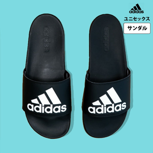アディダス シューズ メンズ レディース ADILETTE COMFORT U 黒 ブラック 10003437