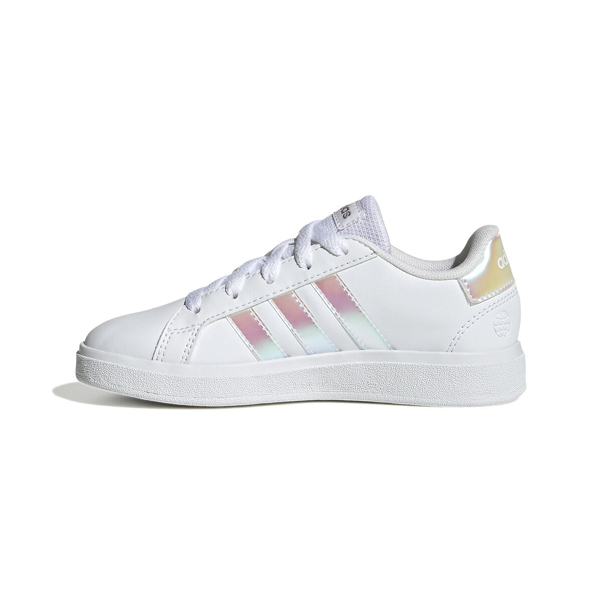 アディダス GRAND COURT 2.0 K グランドコート ライフスタイル テニス レースアップ シューズ ジュニア ブランド スニーカー adidas カジュアル 運動会 10003388 GY2326 白 ホワイト 男 女の子 キッズ