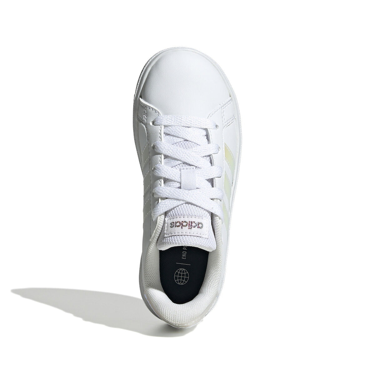 アディダス GRAND COURT 2.0 K グランドコート ライフスタイル テニス レースアップ シューズ ジュニア ブランド スニーカー adidas カジュアル 運動会 10003388 GY2326 白 ホワイト 男 女の子 キッズ