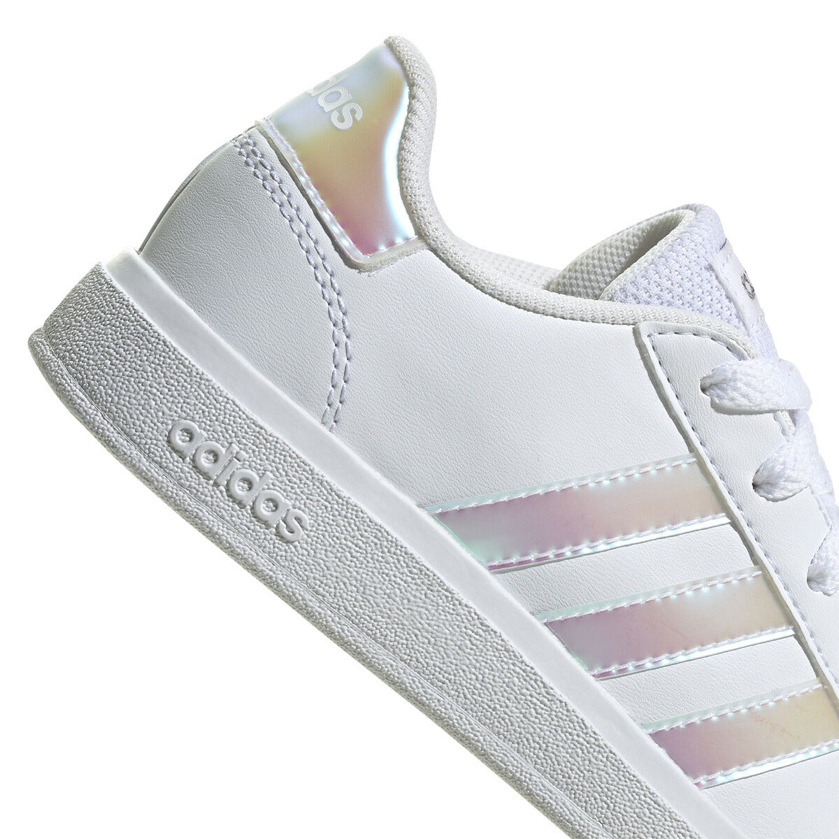アディダス GRAND COURT 2.0 K グランドコート ライフスタイル テニス レースアップ シューズ ジュニア ブランド スニーカー adidas カジュアル 運動会 10003388 GY2326 白 ホワイト 男 女の子 キッズ