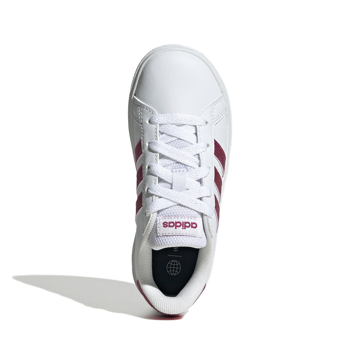 アディダス GRAND COURT 2.0 K グランドコート ライフスタイル テニス レースアップ シューズ ジュニア ブランド スニーカー adidas カジュアル 運動会 10003388 GY4764 白 ホワイト 男 女の子 キッズ