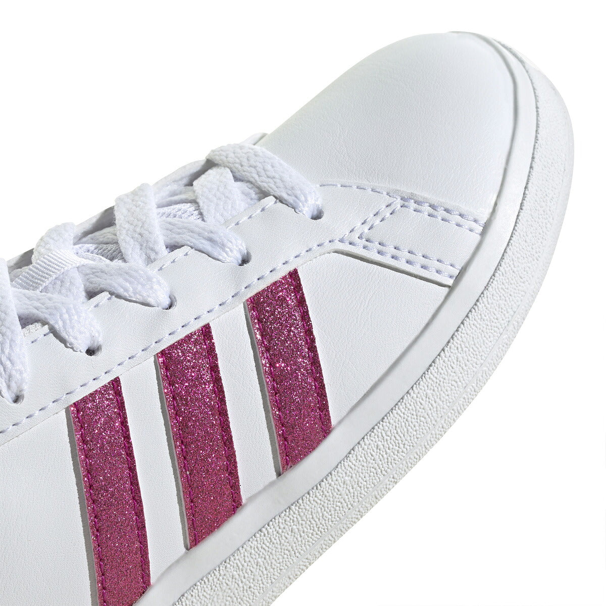 アディダス GRAND COURT 2.0 K グランドコート ライフスタイル テニス レースアップ シューズ ジュニア ブランド スニーカー adidas カジュアル 運動会 10003388 GY4764 白 ホワイト 男 女の子 キッズ