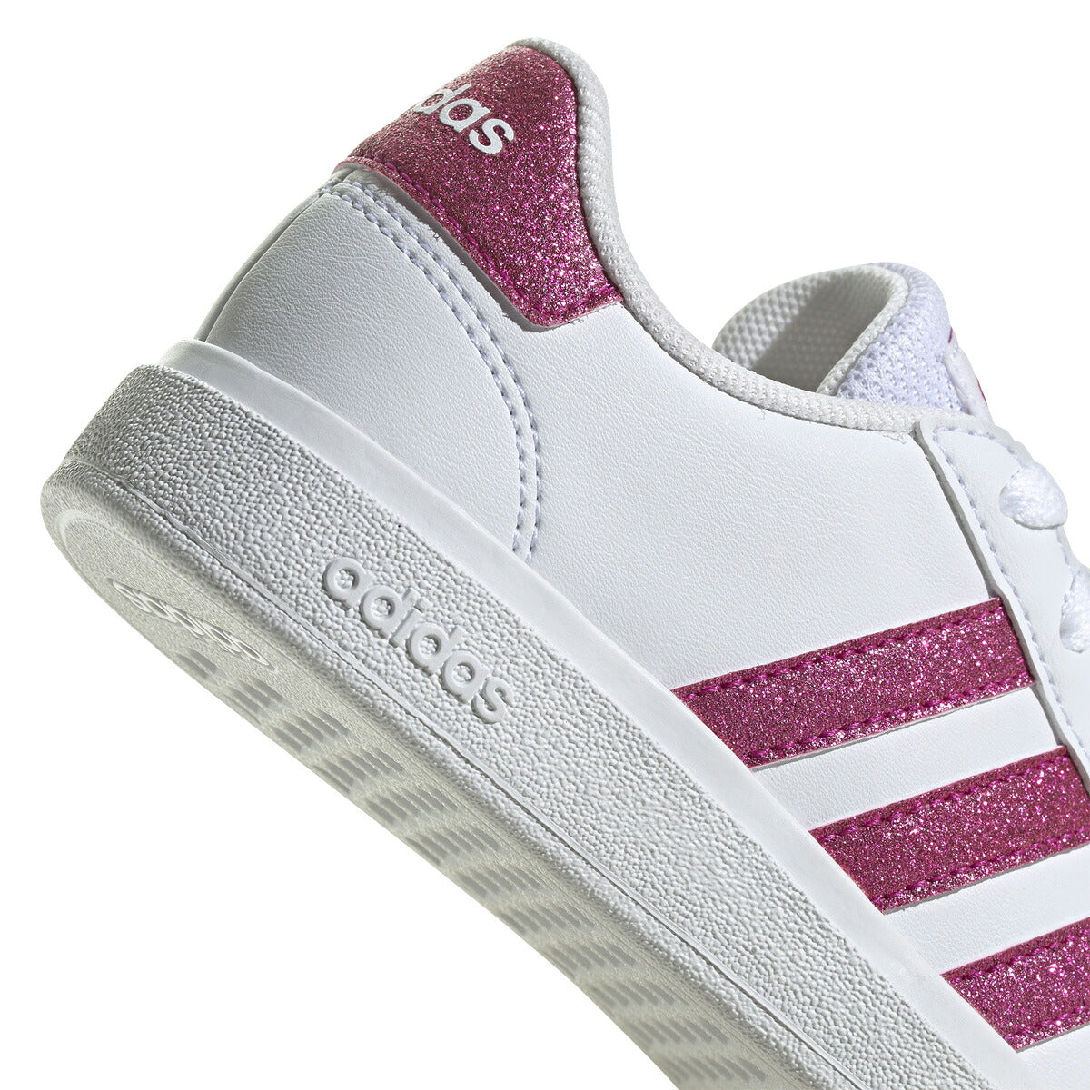 アディダス GRAND COURT 2.0 K グランドコート ライフスタイル テニス レースアップ シューズ ジュニア ブランド スニーカー adidas カジュアル 運動会 10003388 GY4764 白 ホワイト 男 女の子 キッズ