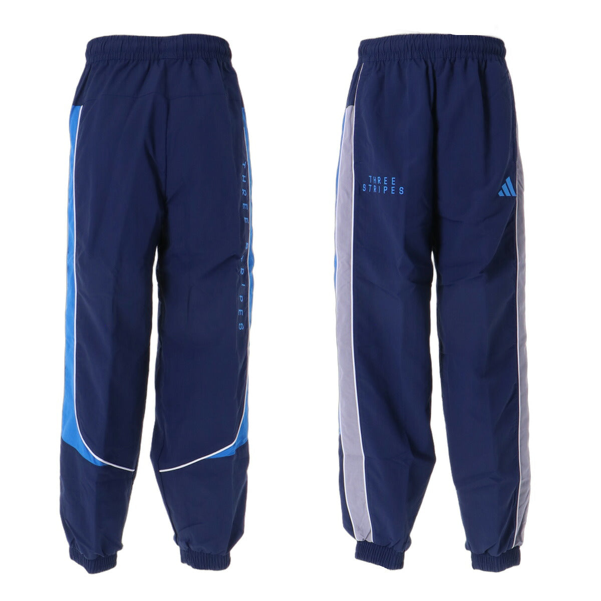 アディダス ウインドブレーカー 上下 セットアップ ジュニア ブランド adidas フルジップ 3ストライプス スリーストライプス 裏トリコット H2348 ネイビー 上下セット 男 女の子 キッズ スポーツウェア