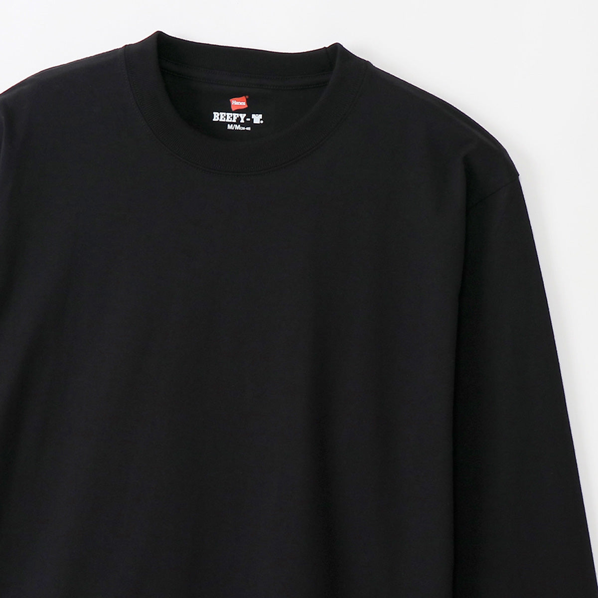ロンT 長袖Tシャツ メンズ ブランド ヘインズ スポーツ Tシャツ ロンティー ロングTシャツ 長袖 Hanes BEEFY-T 2枚組 無地 コットン100% H51862 3ds ブラック ホワイト グレー ネイビー SALE