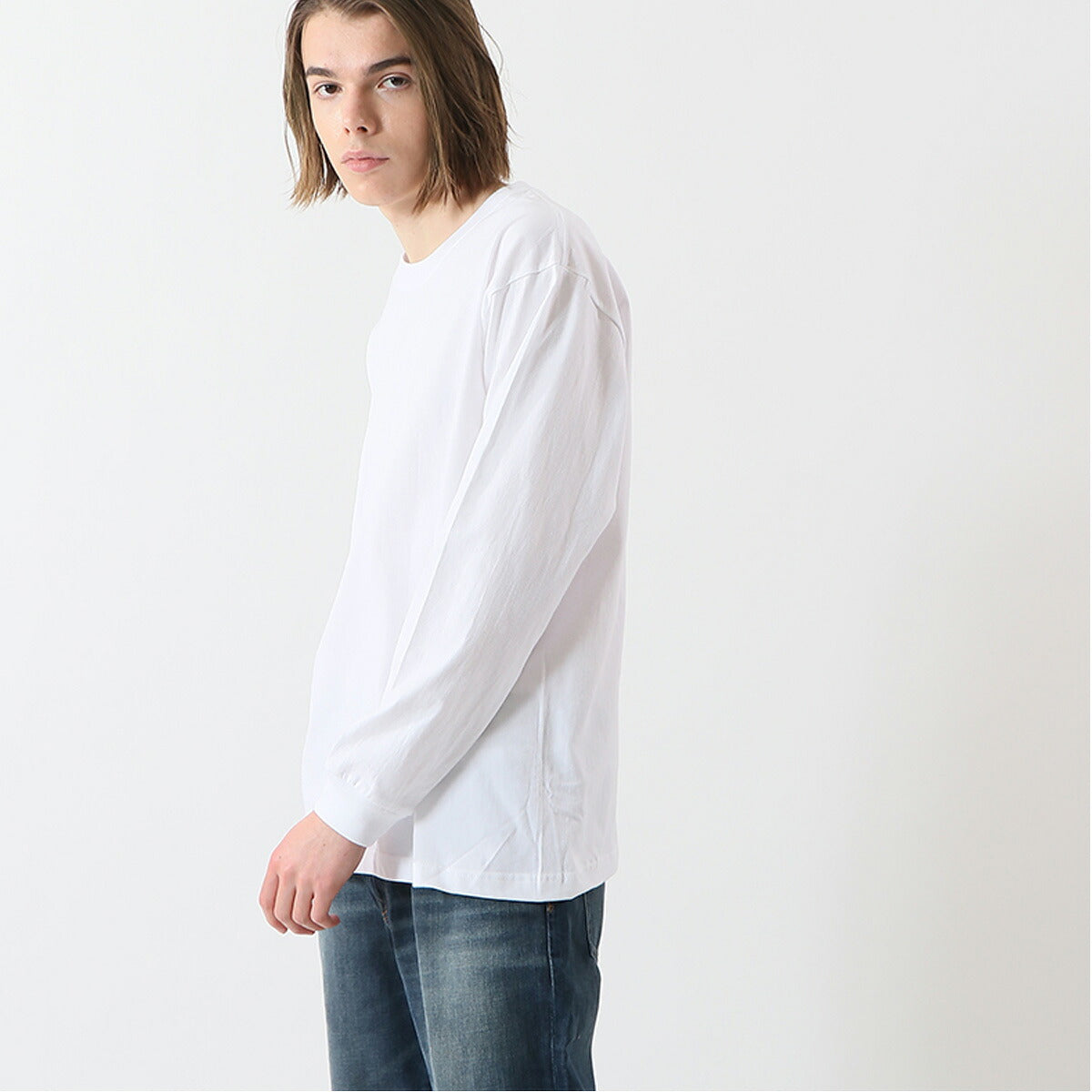 ロンT 長袖Tシャツ メンズ ブランド ヘインズ スポーツ Tシャツ ロンティー ロングTシャツ 長袖 Hanes BEEFY-T 2枚組 無地 コットン100% H51862 3ds ブラック ホワイト グレー ネイビー SALE