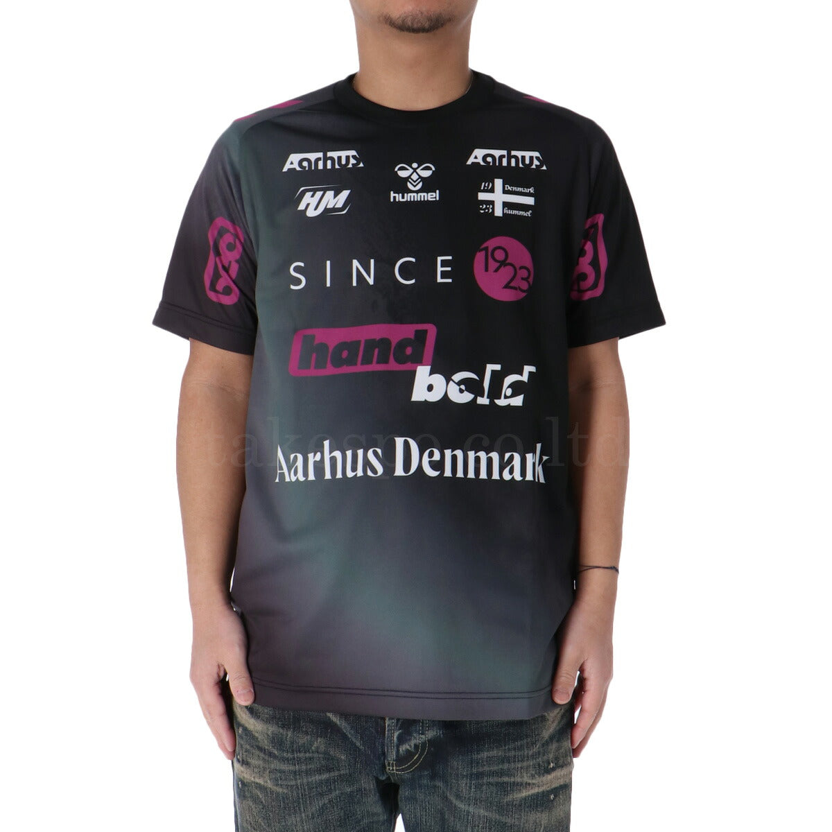 ヒュンメル Tシャツ メンズ ユーロロゴ ブラック レッド グリーン ブルー HAP1216