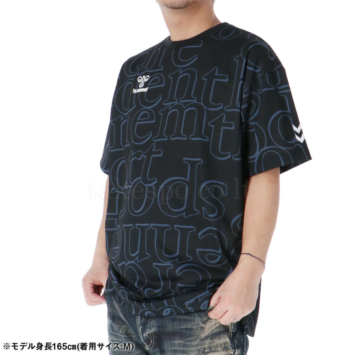 ヒュンメル Tシャツ メンズ コットンライク ホワイト ブラック HAP4221