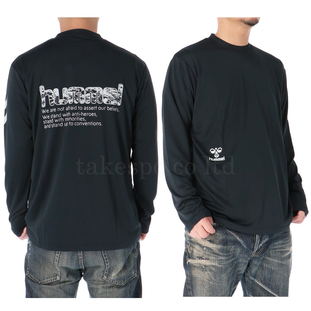 ヒュンメル Tシャツ メンズ ブラック ホワイト ベージュ ネイビー HAP7235