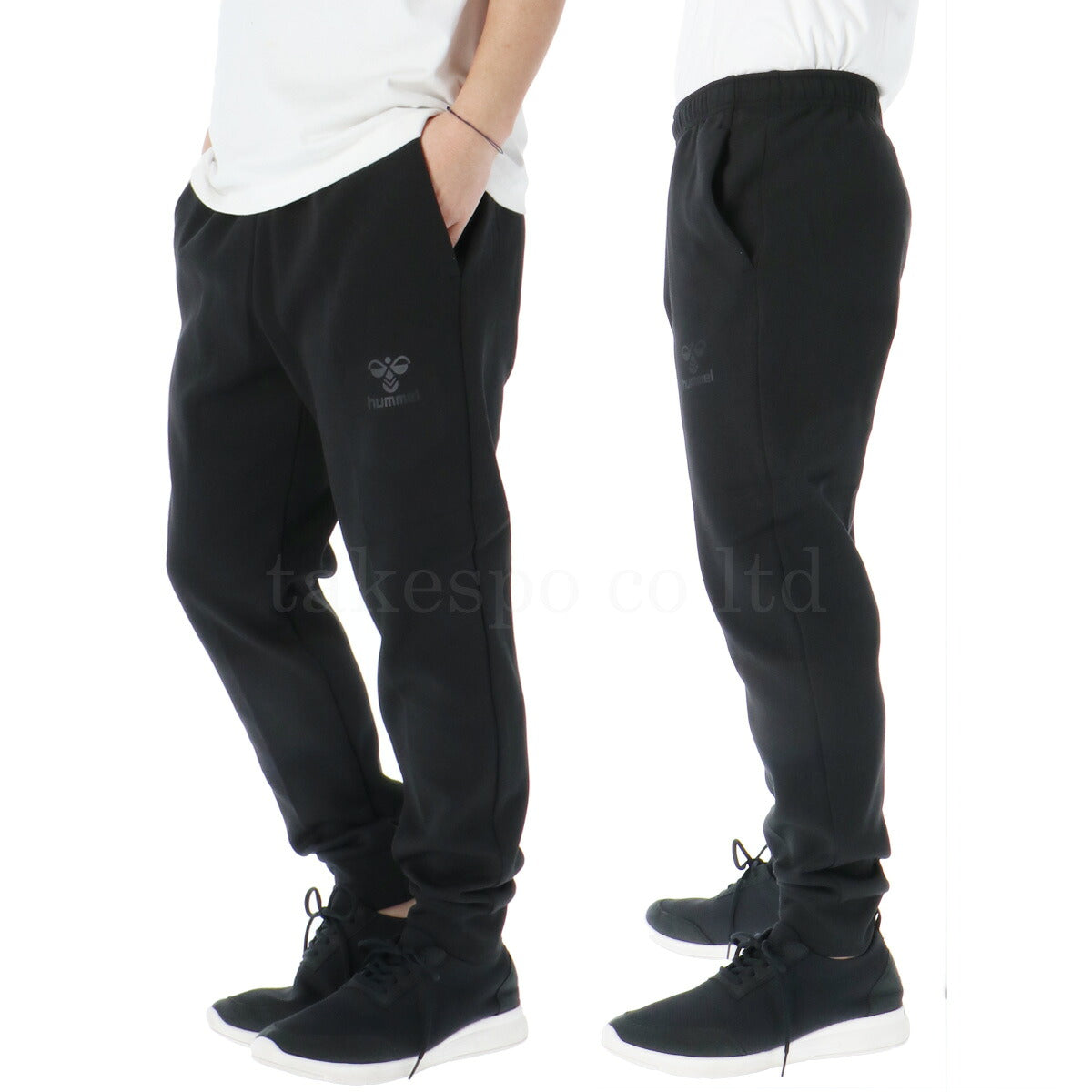 ヒュンメル スウェット 上下 メンズ チーム ブラック グレー HAP8298