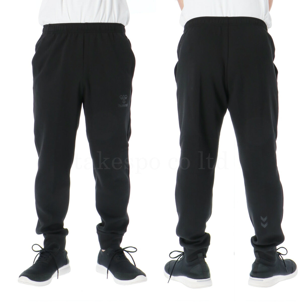ヒュンメル スウェット 上下 メンズ チーム ブラック グレー HAP8298