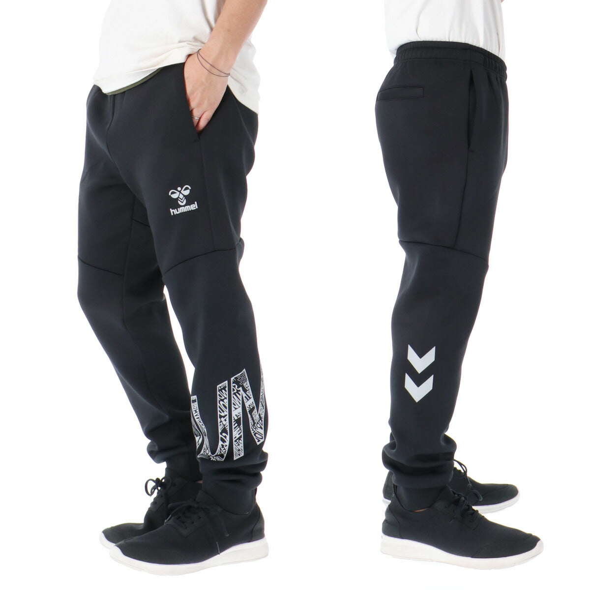 ヒュンメル スウェット 上下 メンズ ユーロ EURO ブラック グレー HAP8300