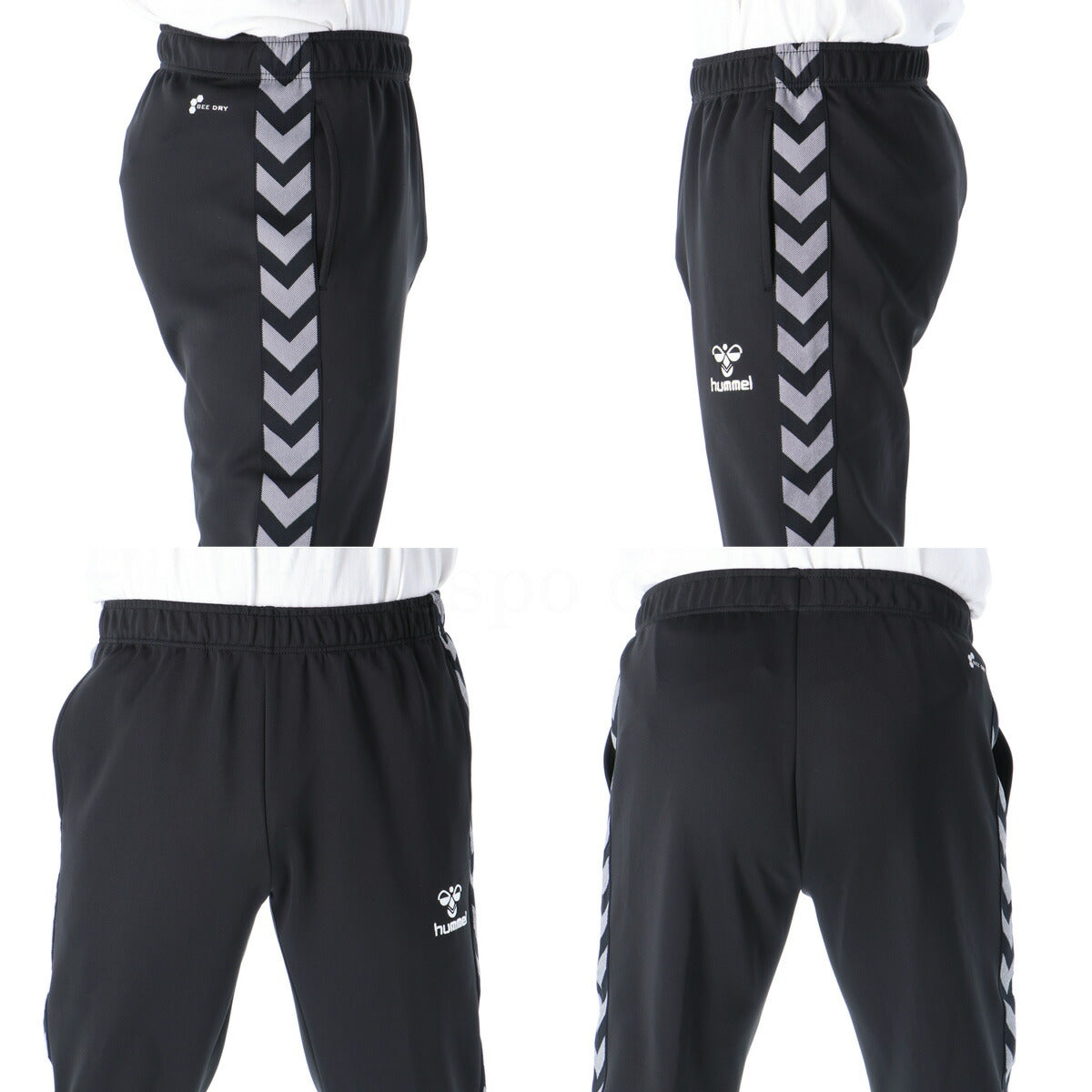 ヒュンメル ロングパンツ メンズ チーム ブラック ネイビー ブルー レッド HAT3098