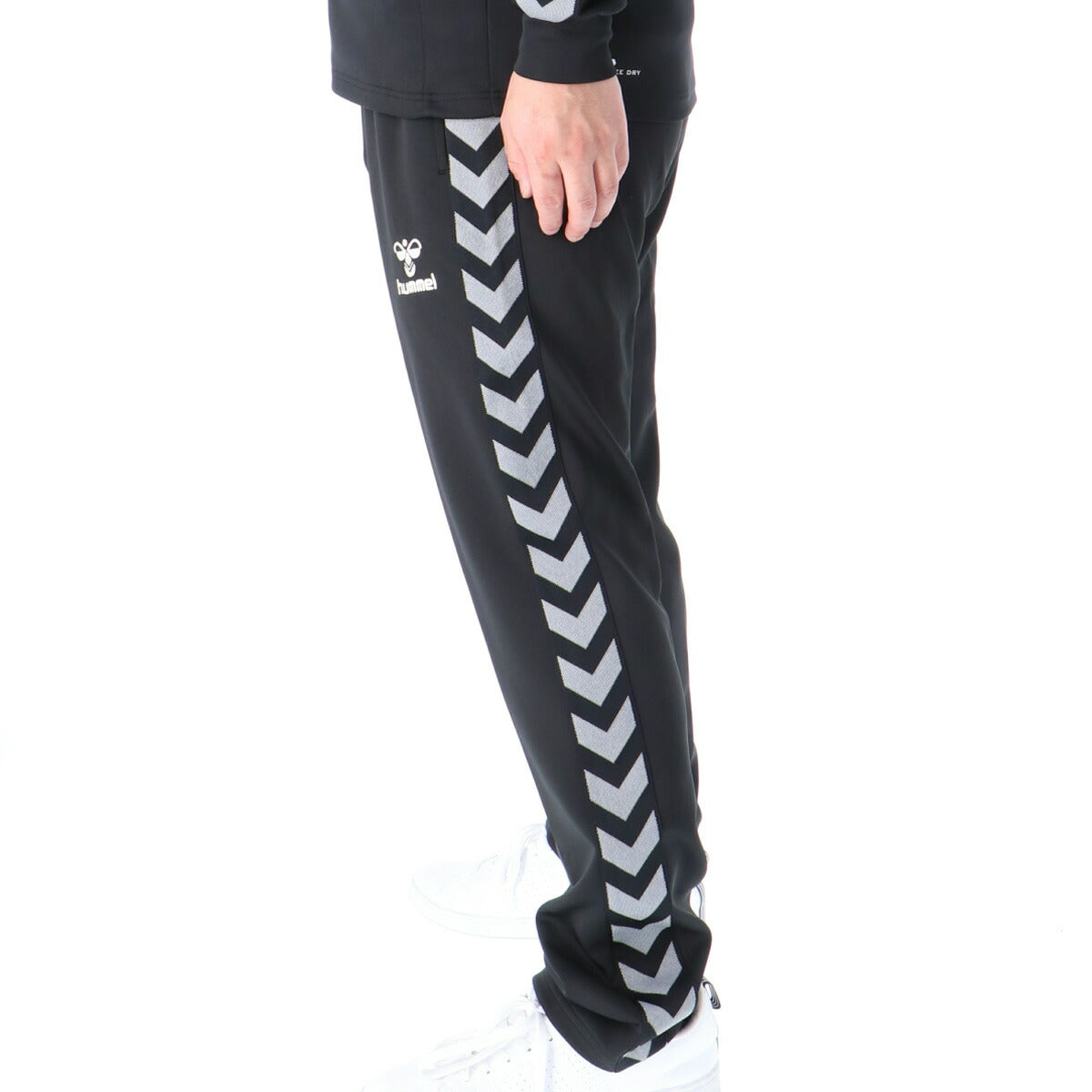 ヒュンメル ロングパンツ メンズ チーム ブラック ネイビー ブルー レッド HAT3098