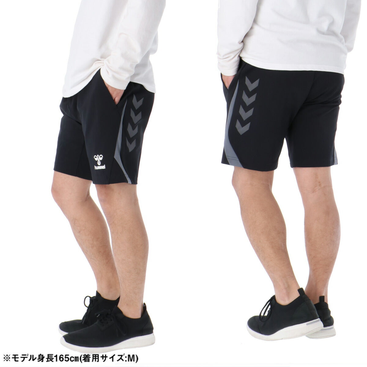 ヒュンメル ハーフパンツ メンズ PROハーフパンツ ブラック HAT6105HP