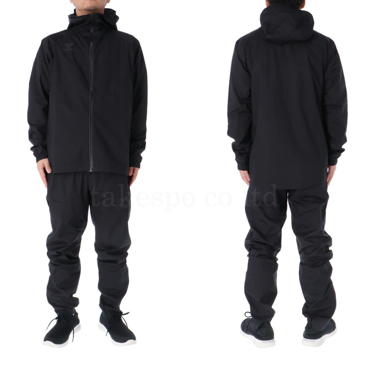 ヒュンメル ウインドブレーカー 上下 メンズ PRO FOOTBALL COLLECTION ブラック HAW2149