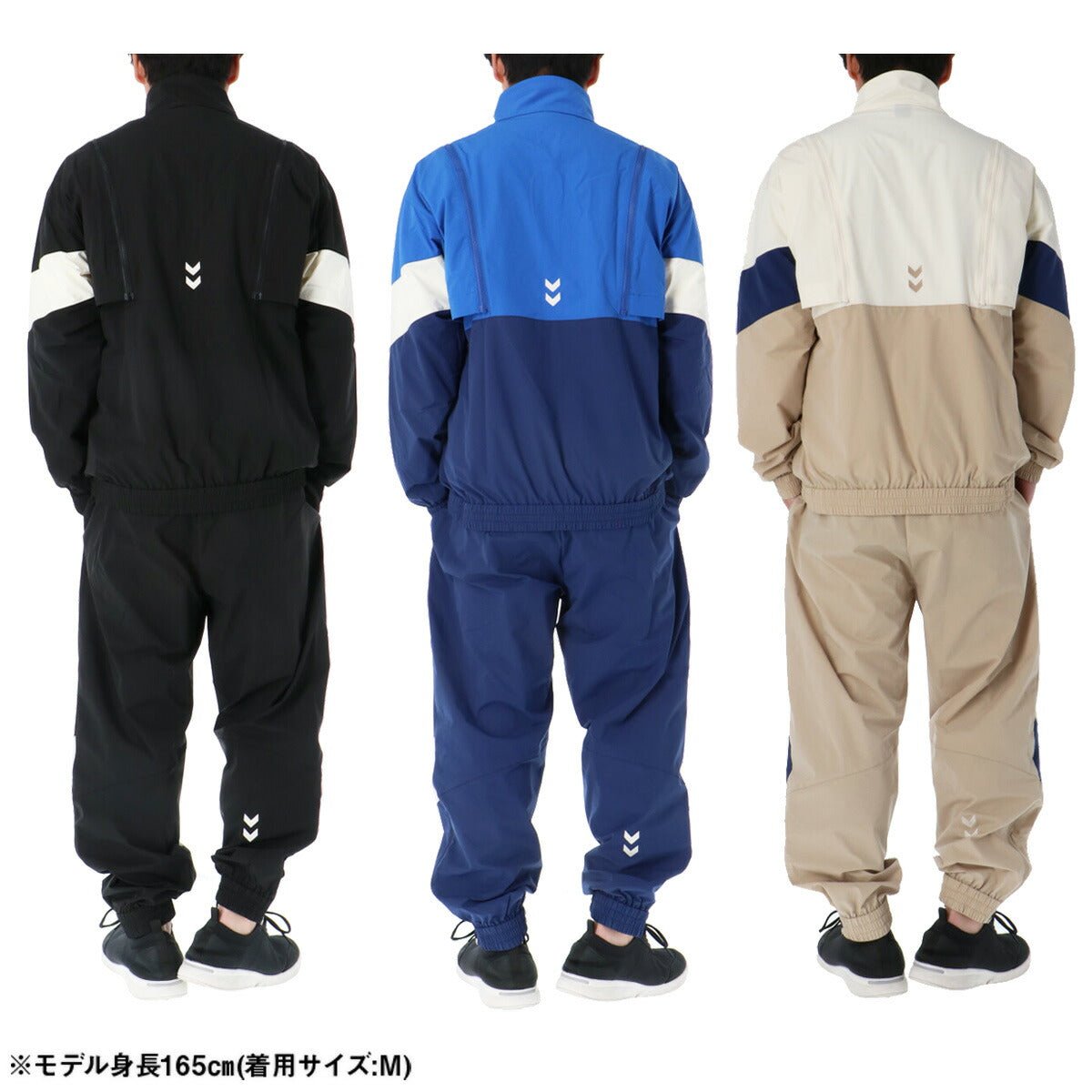 ヒュンメル クロス薄手 ジャージ 上下 セットアップ メンズ ブランド hummel 軽量 2WAY ベスト はっ水 撥水 ストレッチ HAW2207 上下セット 大きいサイズ 有 スポーツウェア トレーニングウェア スポーツ おしゃれ - 【公式】限定ジャージのタケスポ（Limited jersey takespo）